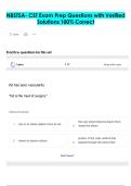 NBSTSA- CST Exam Prep Questions with Verified  Solutions 100&percnt; Correct
