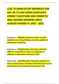 LCDC TX EXAM &lpar;STUDY MATERIALS FOR ADC OR TX LCDC EXAM&rpar; EXAM WITH CORRECT QUESTIONS AND CORRECTLY WELL DEFINED ANSWERS LATEST ALREADY GRADED A&plus; 2025 &ndash; 2026