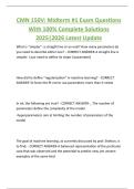 CMN 150V&colon; Midterm &num;1 Exam Questions  With 100&percnt; Complete Solutions  2025&vert;2026 Latest Update 