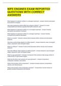 NIFE ENGINES EXAM REPORTED QUESTIONS WITH CORRECT ANSWERS 