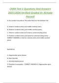 CNIM Test 1 Questions And Answers  2025&vert;2026 Verified Graded A&plus; Already  Passed&excl; 