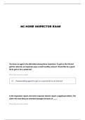 NC HOME INSPECTION EXAM &lpar;PROFESSIONAL RESPONSIBILITIES&rpar; QUESTIONS AND VERIFIED ANSWERS