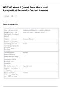 NSE 103 Week 4 &lpar;Head&comma; face&comma; Neck&comma; and Lymphatics&rpar; Exam with Correct Answers