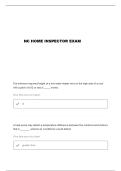 NATIONAL HOME INSPECTOR EXAM STUDY GUIDE 2&period;0 QUESTIONS AND VERIFIED ANSWERS