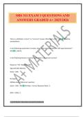 SHS 311 EXAM 3 QUESTIONS AND ANSWERS GRADED A&plus; 2025&sol;2026
