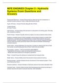 NIFE ENGINES Chapter 5 - Hydraulic Systems Exam Questions and Answers 