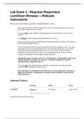 Lab Exam 2 - Requires Respondus LockDown Browser &plus; Webcam Instructions