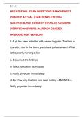 NSG 430 FINAL EXAM QUESTIONS BANK NEWEST  2026-2027 ACTUAL EXAM COMPLETE 200&plus;  QUESTIONS AND CORRECT DETAILED ANSWERS  &lpar;VERIFIED ANSWERS&rpar; &vert;ALREADY GRADED  A&plus;&vert;BRAND NEW VERSION&excl;&excl;