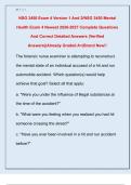 NSG 3450 Exam 4 Version 1 And 2&sol;NSG 3450 Mental  Health Exam 4 Newest 2026-2027 Complete Questions  And Correct Detailed Answers &lpar;Verified  Answers&rpar;&vert;Already Graded A&plus;&vert;Brand New&excl;&excl;