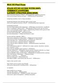 BLG 111 Final Exam  EXAM STUDY GUIDE WITH 100&percnt;  CORRECT ANSWERS&period;  LATEST UPDATED 2025&sol;2026&period;