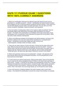 EAPS 111 PURDUE EXAM 1 QUESTIONS WITH 100&percnt; CORRECT ANSWERS 