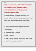NSG 6440 WEEK 4 APEA PREDICTOR NEWEST 2026  2027 COMPLETE QUESTIONS AND CORRECT  ANSWERS &lpar;VERIFIED ANSWERS&rpar; &vert;ALREADY  GRADED A&plus;&vert;&vert;BRAND NEW&excl;&excl;