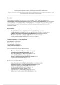 WGU D398 Introduction to Pharmacology &vert; 2026&sol;2027 &vert; Western Governors University Pharmacology Objective Assessments with Complete Questions & 100&percnt; Correct Answers &vert; All Versions
