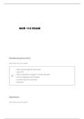 NUR 112 HESI REVIEW QUESTIONS AND VERIFIED ANSWERS