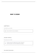 NUR 112 COMMUNICATION EXAM 1 QUESTIONS AND VERIFIED ANSWERS