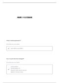 NUR 112 CELLULAR QUESTIONS AND VERIFIED ANSWERS