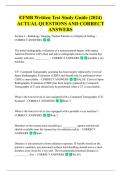 EFMB Written Test&comma; EFMB Written Test  UPDATED Study Guide QUESTIONS  AND CORRECT ANSWERS 