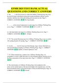 EFMB 2025 TEST BANK ACTUAL  QUESTIONS AND CORRECT ANSWERS 