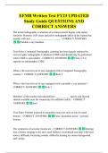 EFMB Written Test FY23 UPDATED  Study Guide QUESTIONS AND  CORRECT ANSWERS