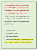 Nurs 5220 Advanced Health Assessment Exam 3  Newest 2026-2027Actual Exam Complete 200  Questions And 100&percnt;Correct Answers&lpar;Verified  Answers&rpar;&vert;Already Graded A&plus;&vert;Brand New&excl;&excl; 
