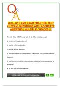 NYS EMT Exam Practice &lpar;2025&sol;2026&rpar; &ndash; 200&plus; Questions on Airway&comma; Trauma&comma; Legal Consent&comma; OB Emergencies