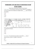 TENNESSEE LIFE AND HEALTH INSURANCE EXAM STUDY GUIDE&period; Perfect Prep for Every Paper &vert; Precision in Every Answer&excl;