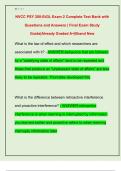 NVCC PSY 200-E43L Exam 2 Complete Test Bank with  Questions and Answers &vert; Final Exam Study  Guide&vert;Already Graded A&plus;&vert;Brand New