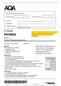 2025 AQA A-LEVEL PHYSICS Paper 3 Section B  Engineering Physics Question Paper & Mark  Scheme &lpar;Merged&rpar; Tuesday 17 June 2025  &lbrack;VERIFIED&rsqb; 