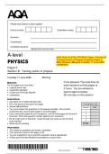 2025 AQA A-LEVEL PHYSICS Paper 3 Section B  Turning Points in Physics Question Paper &  Mark Scheme &lpar;Merged&rpar; Tuesday 17 June 2025  &lbrack;VERIFIED&rsqb; 