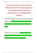 Nys Mandated Infection Control Training Exam  NEWEST 2026-2027 WITH Complete Questions And  Correct Detailed Answers &lpar;100&percnt;Verified  Answers&rpar;&vert;&vert;Already Graded A&plus;&vert;&vert;BRAND NEW  VERSION&excl;&excl;&excl; 