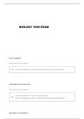 BIOL 1020 ZANZOT EXAM 3 QUESTIONS AND VERIFIED ANSWERS