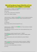RES 110 Test Review Exam UPDATED ACTUAL  QUESTIONS AND CORRECT ANSWERS