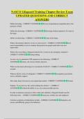 NASCO Lifeguard Training Chapter Review Exam  UPDATED QUESTIONS AND CORRECT  ANSWERS