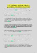 NASCO Lifeguard Test Exam UPDATED  QUESTIONS AND CORRECT ANSWERS