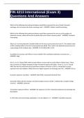 FIN 4213 International &lpar;Exam 3&rpar; Questions And Answers 