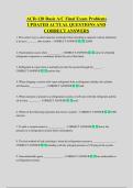 ACR-120 Basic A&sol;C Final Exam Problems  UPDATED ACTUAL QUESTIONS AND  CORRECT ANSWERS