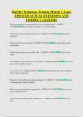 HazMat Technician Training Module 3 Exam  UPDATED ACTUAL QUESTIONS AND  CORRECT ANSWERS