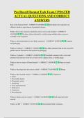 Pro Board Hazmat Tech Exam UPDATED  ACTUAL QUESTIONS AND CORRECT  ANSWERS