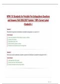  NFPA 10&colon; Standards for Portable Fire Extinguishers Questions  and Answers &vert;Fall 2026&sol;2027 Update &vert; 100&percnt; Correct Latest  &lpar;Graded A&plus;&rpar;