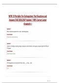 NFPA 10 Portable Fire Extinguishers Test Questions and  Answers &vert;Fall 2026&sol;2027 Update &vert; 100&percnt; Correct Latest  &lpar;Graded A&plus;&rpar;
