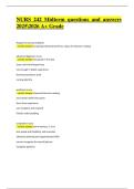 NURS 242 Midterm Exam &vert; Verified Questions & Correct Detailed Answers &vert; Latest A&plus; Grade &vert; 2025&sol;2026 Edition