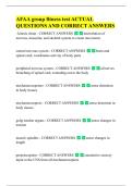 AFAA group fitness test ACTUAL  QUESTIONS AND CORRECT ANSWERS - kinetic chain - CORRECT ANSWERS    