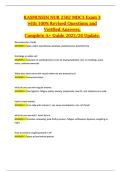 RASMUSSEN NUR 2502 MDC3 Exam 3 with 100&percnt; Revised Questions and Verified Answers&comma; Complete A&plus; Guide 2025&sol;26 Update&period;