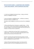 PSY 654 STUDY GUIDE 1 &vert; QUESTIONS AND ANSWERS &vert; 2025&sol;2026 UPDATE &vert; WITH COMPLETE SOLUTION