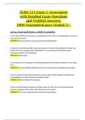 NURS 225 Exam 2 Assessment with Detailed Exam Questions and Verified Answers&comma; 100&percnt; Guaranteed pass Graded A&plus;&period;