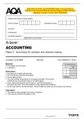 2025 AQA A-LEVEL ACCOUNTING Paper 2 Accounting for  Analysis and Decision-Making Question Paper & Mark Scheme  &lpar;Merged&rpar; Tuesday 3 June 2025 &lbrack;VERIFIED&rsqb; 
