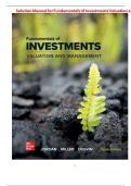 TEST BANK FOR Fundamentals of Investments&colon; Valuation and Management by Steve Dolvin By Bradford D&period; Jordan&comma; Thomas Miller ISBN&colon; 978-1266273131 COMPLETE GUIDE ALL CHAPTERS COVERED 100&percnt; VERIFIED A&plus; GRADE ASSURED&excl;&excl;&excl;&excl;NEW LATEST UPDATE&excl;&excl;&excl;&excl;&excl;