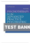 TEST BANK FOR Psychotherapy for the Advanced Practice Psychiatric Nurse&colon; A How-To Guide for Evidence-Based Practice 3rd Edition by Kathleen Wheeler ISBN&colon; 978-0826193797 COMPLETE GUIDE 100&percnt; VERIFIED A&plus; GRADE ASSURED&excl;&excl;&excl;&excl;NEW LATEST UPDATE&excl;&excl;&excl;&excl;