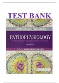Test Bank for Pathophysiology&colon; The Biologic Basis for Disease in Adults and Children 8th Edition by Kathryn L&period; McCance&comma; Sue E&period; Huether ISBN&colon;9780323583473