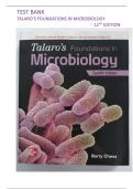Test Bank For Talaro's Foundations in Microbiology&comma; 12th Edition  &vert;&vert;ISBN &colon; 9781265739362 &vert;&vert;ALL CHAPTERS &vert; LATEST UPDATE 